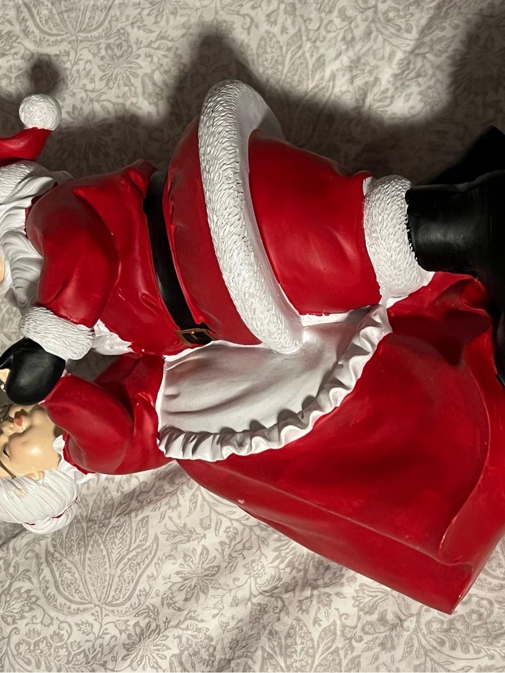 T.J.Maxx Red, White and Black Festive Santa Girl Costume Figurine